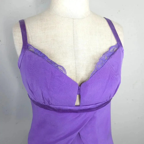 Bebe Lingerie Style Silk Slip Cocktail Dress sz S - Picture 5 of 9